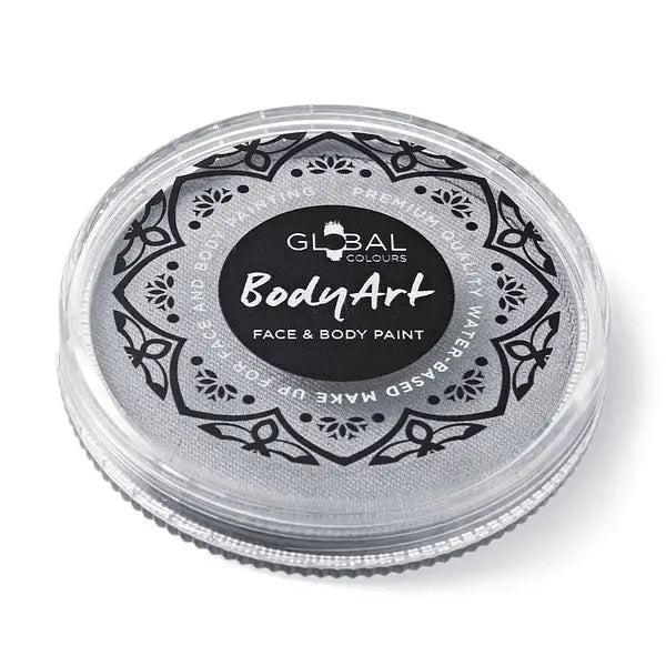 Global Colours Metallic Silver Face Paint 32gm