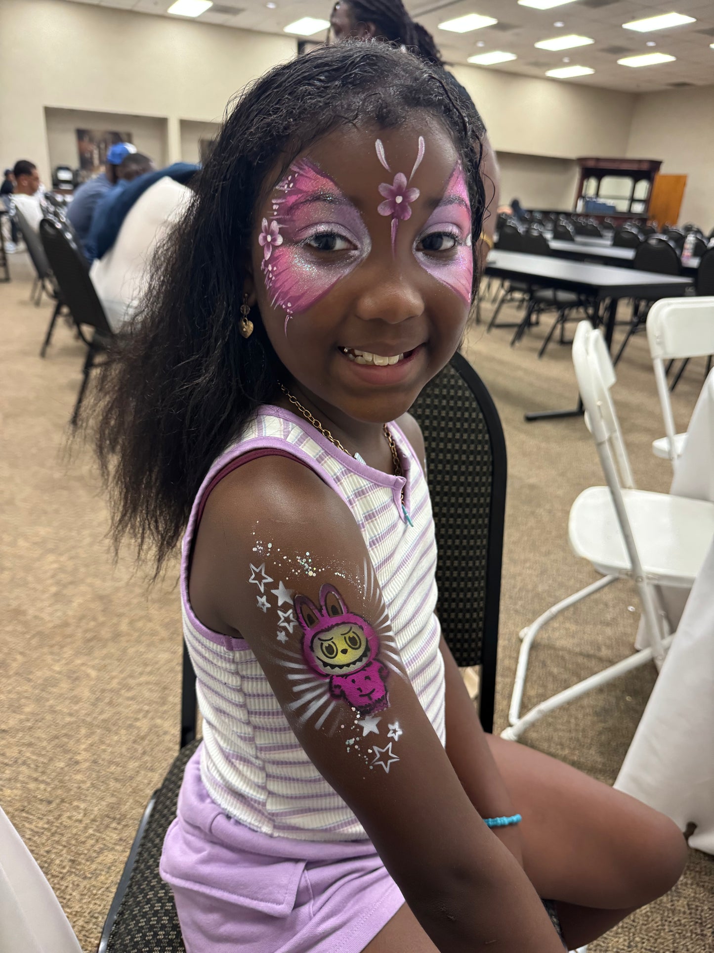 Lil Bubu Tattoo Stencil Face Paint Stencil by Ooh! Body Art (B01 )