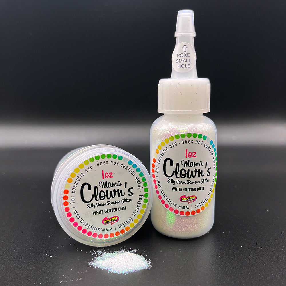 Mama Clown Glitter White Glitter Dust