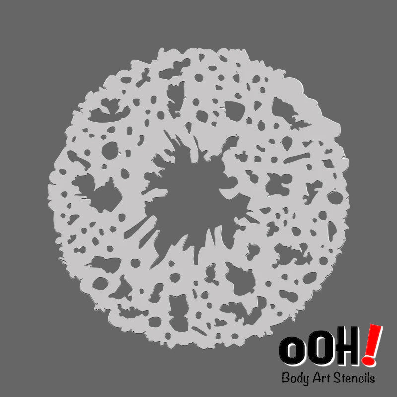 Blood Splatter Stencil by Ooh! Body Art (s15)