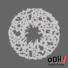 Blood Splatter Stencil by Ooh! Body Art (s15)