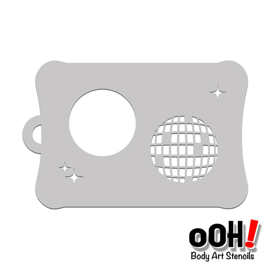 Disco Ball Stencil by Ooh! Body Art (T65)