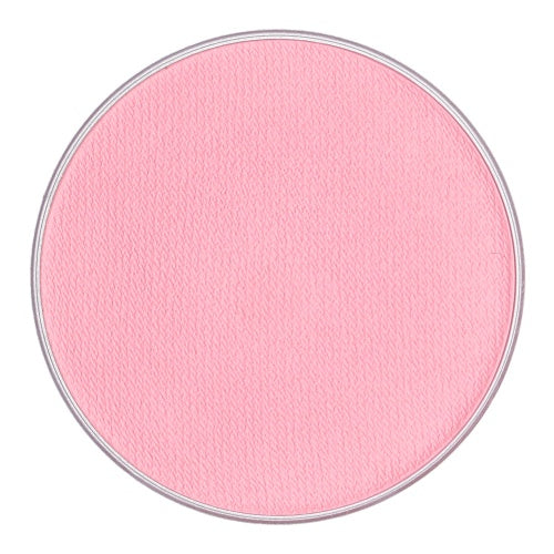 Pink makeup compact on a white background