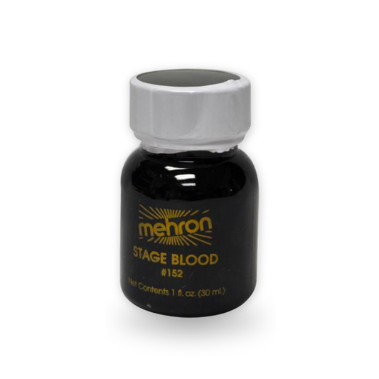 Mehron Stage Blood professional theatrical fake blood for creating realistic wet blood, wounds, drips and special effects makeup.