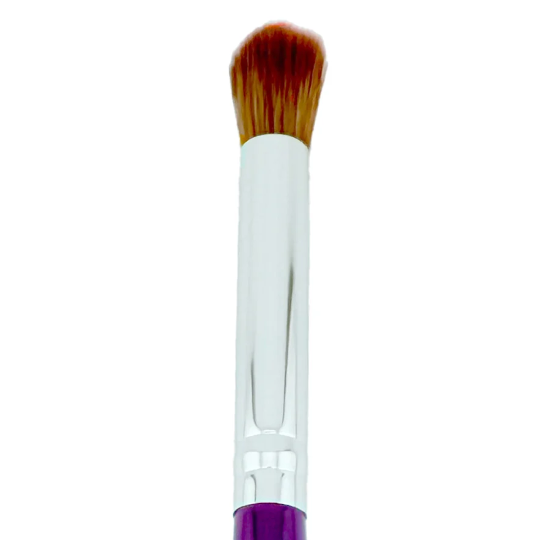 Close-up of the soft rounded bristles on the Art Factory Studio Fluffy Glitter Application Brush for loose glitter and cosmetic powders.