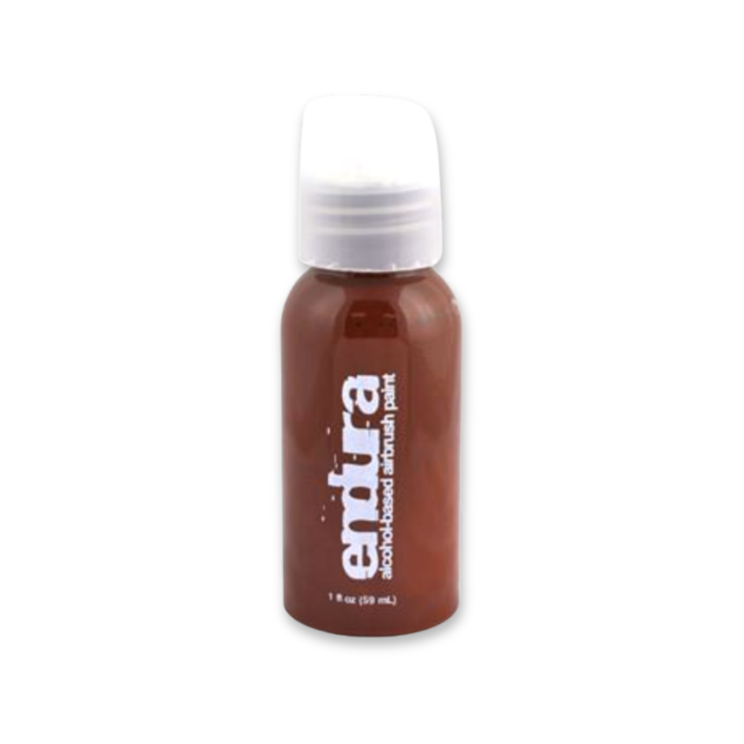 EBA Endura Brown alcohol-based airbrush makeup for body painting, airbrush tattoos, cosplay, theatrical makeup, and special effects. 1oz