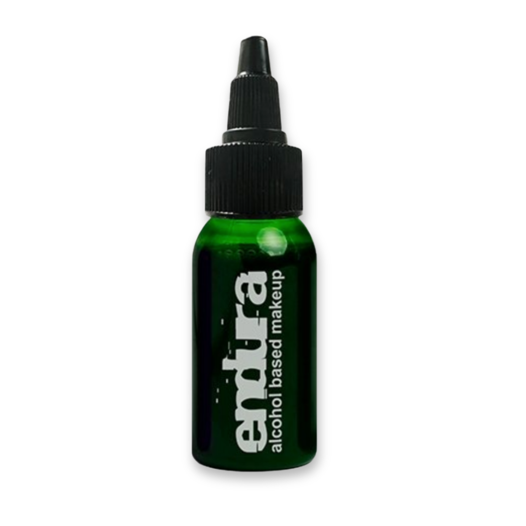 EBA Endura Green alcohol-based airbrush makeup for body painting, airbrush tattoos, cosplay, theatrical makeup, and special effects. 1oz