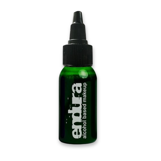 EBA Endura Green alcohol-based airbrush makeup for body painting, airbrush tattoos, cosplay, theatrical makeup, and special effects. 1oz