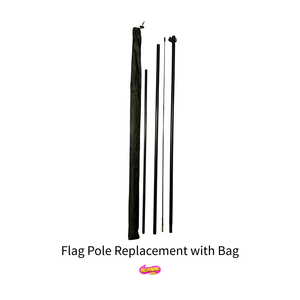 Flag Banner replacement pole hardware over a white background