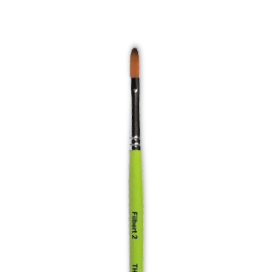 The Paint Hub -Filbert 2  Brush-WI Lime Collection