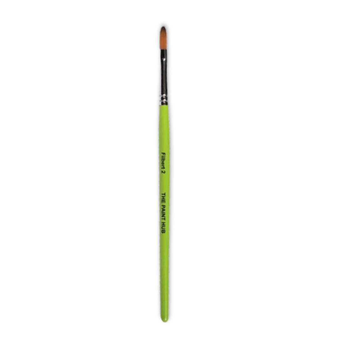 The Paint Hub -Filbert 2  Brush-WI Lime Collection