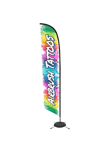 Airbrush Tattoos Flag Banner- Words Only