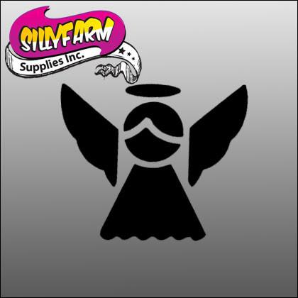Angel Glitter Tattoo Stencil 5 Pack - Silly Farm Supplies