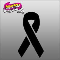 Awareness Ribbon Glitter Tattoo Stencil 5 Pack - Silly Farm Supplies