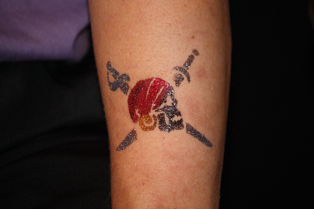 Basketball Glitter Tattoo Stencil 5 Pack - Silly Farm Supplies