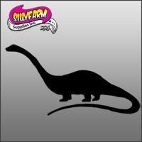 Brachiosaurus Glitter Tattoo Stencil 5 Pack - Silly Farm Supplies