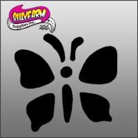 Butterfly10(tiny butterfly) Glitter Tattoo Stencil 5 Pack - Silly Farm Supplies