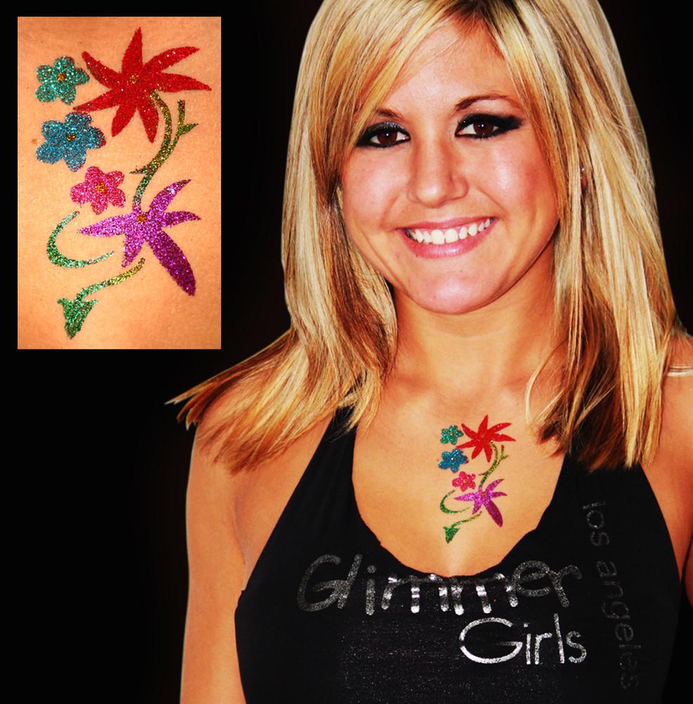 Cherry Glitter Tattoo Stencil 5 Pack - Silly Farm Supplies