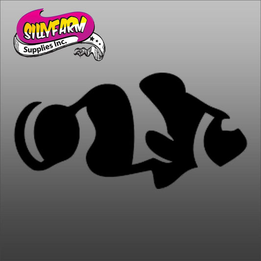 Clownfish Glitter Tattoo Stencil 5 Pack - Silly Farm Supplies