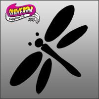 Dragonfly Glitter Tattoo Stencil 5 Pack - Silly Farm Supplies