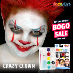 Crazy Clown Silly Face Fun Rainbow Kit