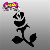 Flower 1 Glitter Tattoo Stencil 5 Pack - Silly Farm Supplies