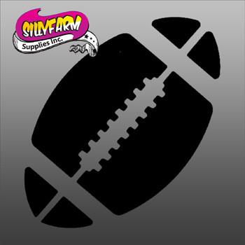 Football Glitter Tattoo Stencil 5 Pack - Silly Farm Supplies