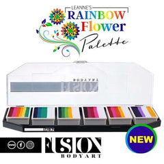 Fusion Body Art Leanne's RAINBOW FLOWER Palette *NEW* - Silly Farm Supplies