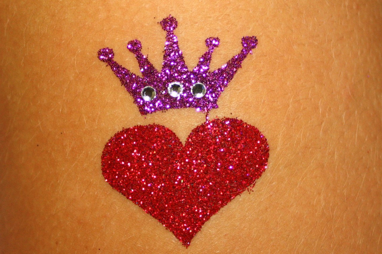 Gingerbread Man Glitter Tattoo Stencil 5 Pack - Silly Farm Supplies