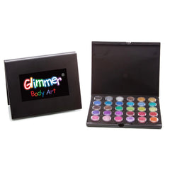 Glimmer Body Art 30-Color Professional Glitter Palette - Silly Farm Supplies