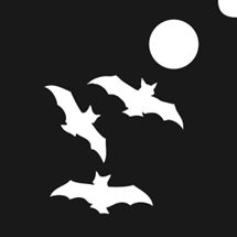 Glitter Tattoo Stencil Halloween 2 (bats) - 5 Pack