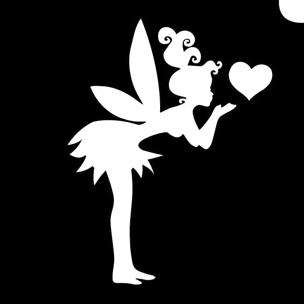 Kissing Fairy Glitter Tattoo Stencil 5 Pack - Silly Farm Supplies
