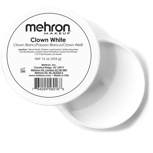 Mehron Clown White XL 16oz FBP_CW130-XL