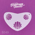 Mermaid Clamshell B049 Boomerang Stencil by the Art Factory