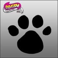 Paw Glitter Tattoo Stencil 5 Pack - Silly Farm Supplies