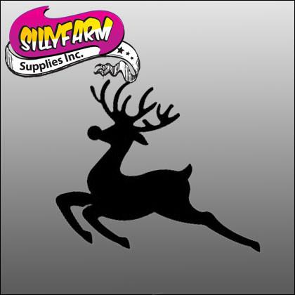 Reindeer Glitter Tattoo Stencil 5 Pack - Silly Farm Supplies