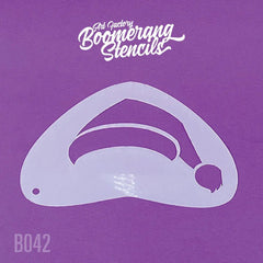 Santa / Elf Hat B042 Boomerang Stencil by the Art Factory - Silly Farm Supplies