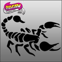 Scorpion 4 Glitter Tattoo Stencil 5 Pack - Silly Farm Supplies