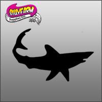 Shark Glitter Tattoo Stencil 5 Pack - Silly Farm Supplies