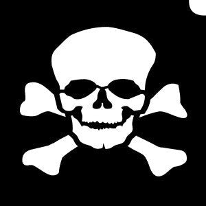Skull Glitter Tattoo Stencil 5 Pack - Silly Farm Supplies