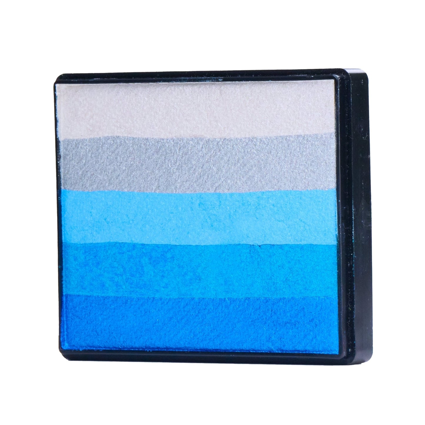 Image of a Rainbow Face Paint Cake featuring a palette of bright colors arranged in stripes. Designed for easy application, this face paint allows artists to create bold, blended, multi-color designs with a single swipe. Ideal for a variety of themes and festive occasions.