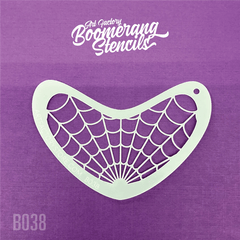 Spider Web B038 Boomerang Stencil by the Art Factory - Silly Farm Supplies