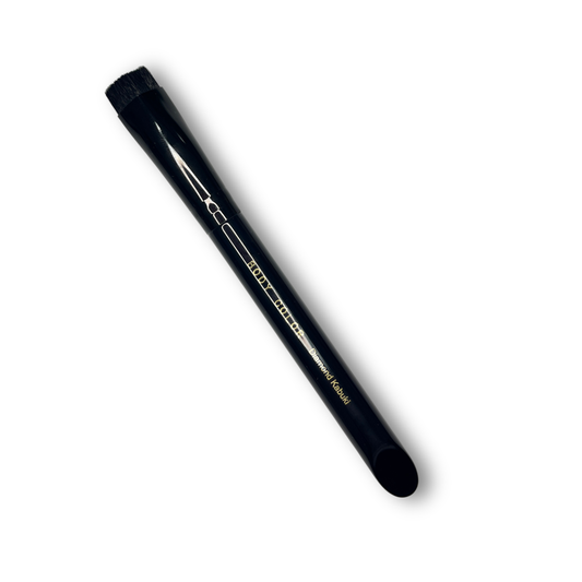 Body Color Cosmetics Diamond Kabuki Stiletto face painting brush with black angled bristles designed for precision stencil application.