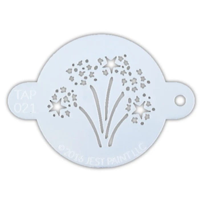 TAP 021 Fireworks Stencil - Silly Farm Supplies