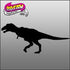 Tyrannosaurus Rex Glitter Tattoo Stencil 5 Pack