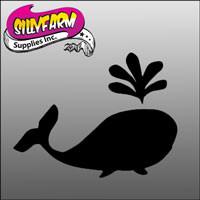 Whale Burst Glitter Tattoo Stencil 5 Pack - Silly Farm Supplies