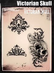 Wiser's Victorian Skull Tattoo Pro Stencil Series 190 - Silly Farm Supplies