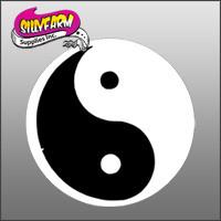 Yin and Yang Glitter Tattoo Stencil 5 Pack - Silly Farm Supplies