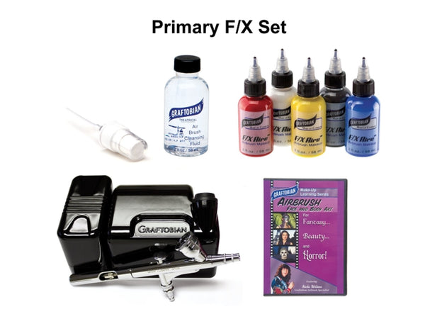 20045FX BLACK Walk-Around™ Graftobian Airbrush System with F/X AIRE™ Package