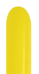 260Q Fashion Yellow Betallic Balloons 50pk - Silly Farm Supplies